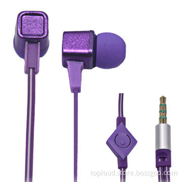 Fashionable novelty earphones with 3.5mm plug with 1button mic for mobile phone, 1.5m cableNew